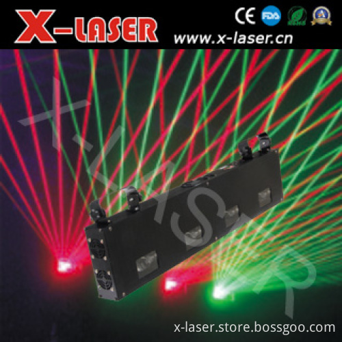 Red&Green Four Holes Scannable Laser Rain